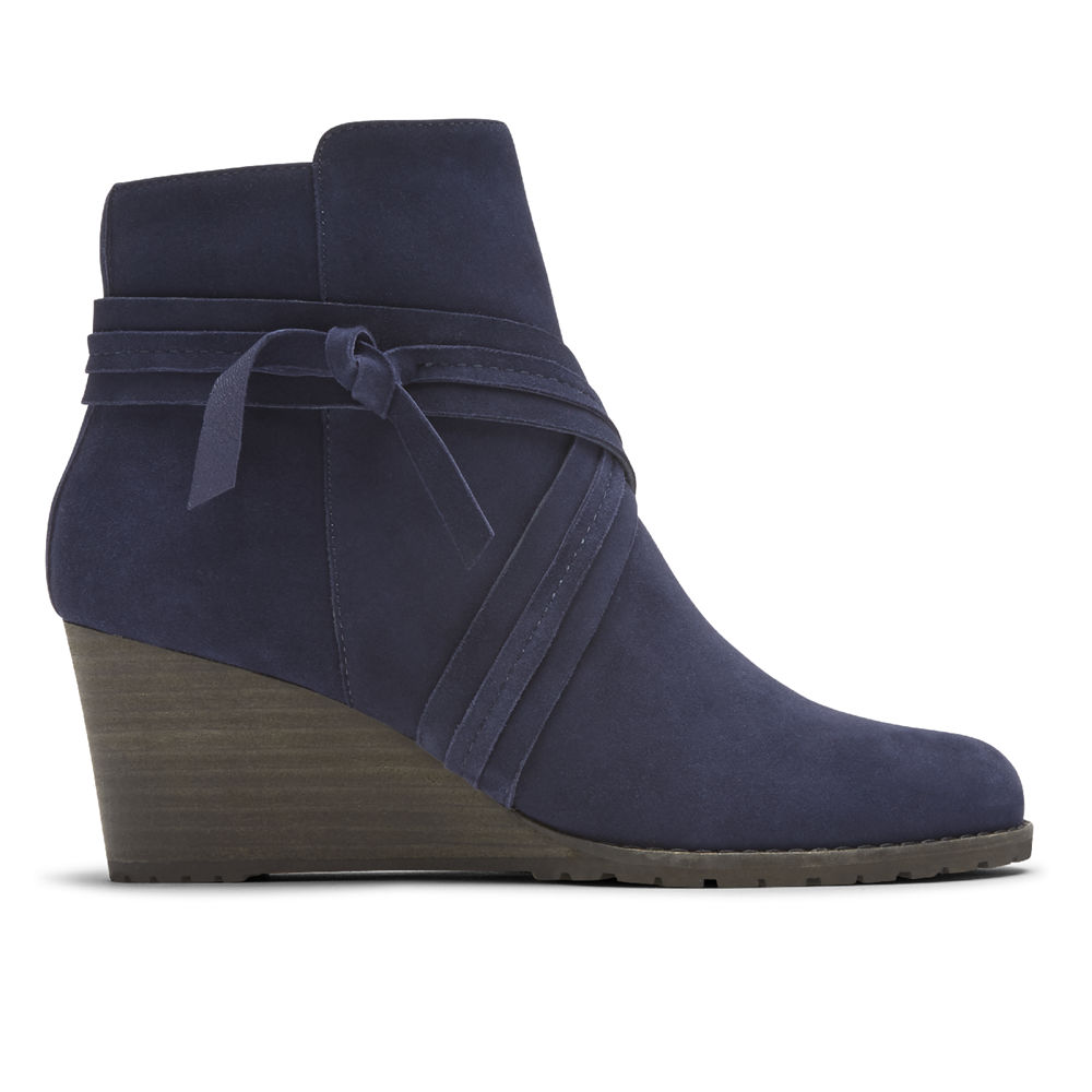 Rockport Womens Boots Blue - Hollis X-Strap - UK 540-KGZXBI